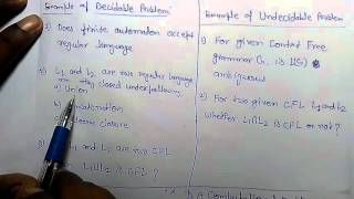 Undecidable and Decidable problem [upl. by Fontes]