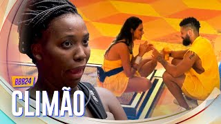 FLERTOU JUNINHO ELOGIA ALANE E SISTER REBATE 🔥  BBB 24 [upl. by Suciram272]