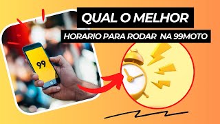 QUAL MELHOR HORARIO PARA RODAR NA 99 MOTO EM RECIFE [upl. by Acirtal]