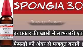 SPONGIA TOSTA 30  Uses amp Benefits in Hindi Homoeopathicvines [upl. by Weibel]