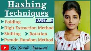 Types of Hashing TechniquesPart 2Hashing Methods in Data StructuresData StructuresSwati Agarwal [upl. by Geraldine]