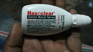 Nasoclear saline nasal spray how to use [upl. by Candless]