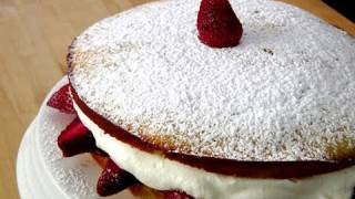 How to make a Strawberry Cake  by Laura Vitale  Laura in the Kitchen Ep 103 [upl. by Harte258]