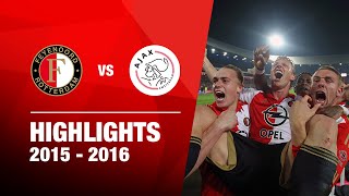 Wat een ontlading  Highlights Feyenoord  Ajax  KNVB Beker 20152016 [upl. by Avik]