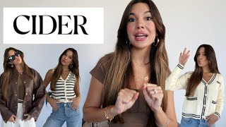 Cider fall fashion haul  تنسيقاتي لفصل الخريف مع سايدر 🍁🍂 [upl. by Betz]