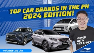 TOP 10 Best Selling CAR BRANDS in the PH 2023  Philkotse Top List [upl. by Babcock]