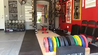 Garage Gym Tour Update  Pandos Barbell Club [upl. by Yekcir]