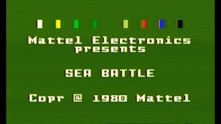 Sea Battle The First RTS Intellivision [upl. by Anyrak]