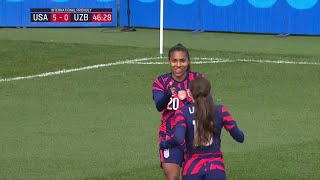 USWNT vs Uzbekistan Catarina Macario Goal  Apr 9 2022 [upl. by Cone]