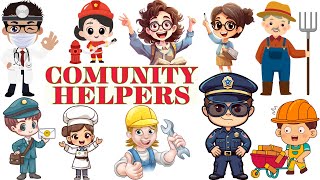 COMUNITY HELPERS FOR KIDS  PRESCHOOL LEARNING  JOBS amp OCCUPATIONS  VOCABULARY  FOR KIDS  FUN [upl. by Gianina296]