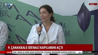 9 ÇANAKKALE BİENALİ KAPILARINI AÇTI [upl. by Otipaga]