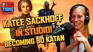 Katee Sackhoff Interview in studio Becoming Bo Katan  The Big Thing [upl. by Alel]