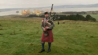 AULD LANG SYNE ON BAGPIPES HAPPY NEW YEAR [upl. by Sadella]