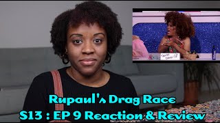 RuPauls Drag Race S13  Ep 9 quotThe Snatch Gamequot Reaction amp Reviewquot [upl. by Novj95]