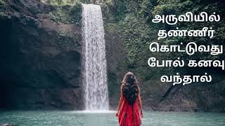 அருவியில் தண்ணீர் கொட்டுவது போல் கனவு வந்தால் என்ன பலன் kanavu palangal Tamil [upl. by Benjamin]