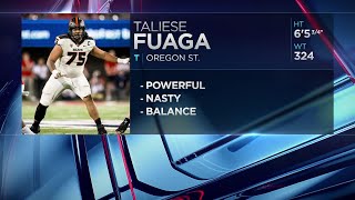 Saints pick OT Taliese Fuaga 14th  2024 NFL Draft [upl. by Ruperto]