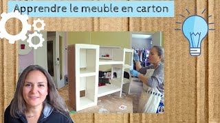 MA FORMATION pour apprendre à faire des meubles en carton [upl. by Willi]