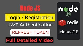 JWT Authentication in NodeJS with Refresh Token  MongoDB  Redis  For Beginners Full Detailed 🚀 [upl. by Linehan647]