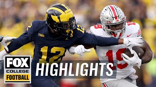 No 2 Ohio State Buckeyes vs No 3 Michigan Wolverines Highlights  CFB on FOX [upl. by Titania]