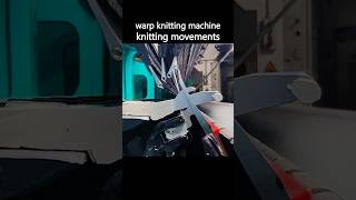 Knitting movements of a tricot warp knitting machine Warping Warp knitting SangDon Choi 트리코트 경편 [upl. by Sorvats]