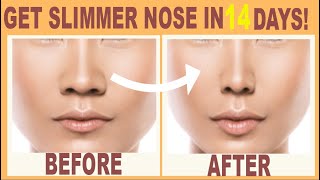 RESHAPE YOUR NOSE TO BE SHARPER AND SMALLER NATURALLY AS WE AGE OUR NOSES SAG LETS FIX THIS [upl. by Letsirc]