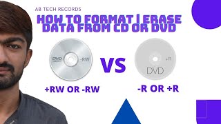 How to Format  Erase CD or DVD l Difference Between DVDR DVDRW Urdu [upl. by Alisander924]