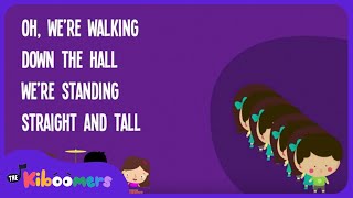 Hallway Line Up Song Lyric Video  The Kiboomers Preschool Songs amp Nursery Rhymes [upl. by Long]