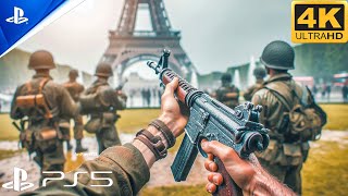 ALONE WOMAN SAVES PARIS  Liberation  Call of Duty World War 2 Full Gameplay No Commentary [upl. by Hilary]