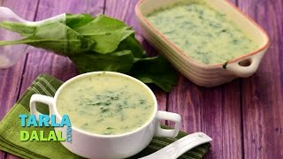 Moong Dal and Spinach Soup Zero Oil Recipe by Tarla Dalal [upl. by Okram]