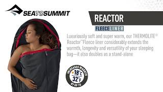 Sea to Summit THERMOLITE® Reactor Fleece Liner [upl. by Odracer]