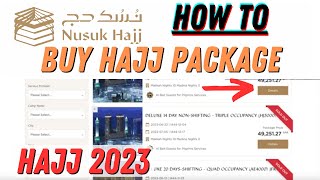 How to buy Hajj Package through Nusuk Hajj for Hajj 2023 hajj [upl. by Razec]