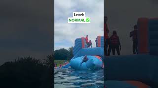 AIRBAG LAUNCH but they get progressively higher 🔼 waterpark stevenage funny fail [upl. by Nitsuga69]