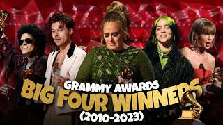 BIG FOUR WINNERS Grammy Awards Each Year 2010  2023  Hollywood Time  Adele Taylor Swift Bruno [upl. by Beesley]