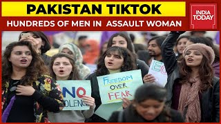 Hundreds Of Men In Pakistan Assault Woman Tiktoker On IDay India Today [upl. by Papst739]