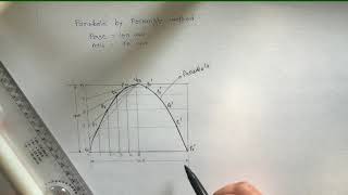 Parabola by rectangle method  Engineering curves  gtu [upl. by Sugirdor]