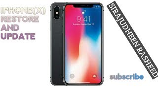 IPHONEX RESTORE AND UPDATING 3UTOOLS [upl. by Ahsiekal]