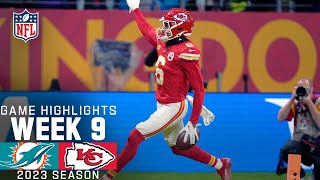 Miami Dolphins vs Kansas City Chiefs Game Highlights  NFL 2023 Week 9 [upl. by Neroc]