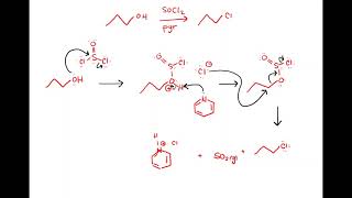 Reactions of Alcohols with SOCl2 and PBr3 [upl. by Tolliver]