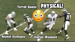 Terrell Owens Vs Charles Woodson amp Nnamdi Asomugha 🔥 2005 WR Vs CB [upl. by Dagmar]