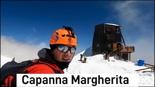 CAPANNA MARGHERITA in giornata 4554m  Il Rifugio più alto d’Europa  Monte Rosa [upl. by Rehctelf833]