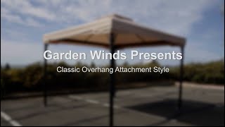 Garden Winds Presents Classic Overhang Canopy Installation Tips [upl. by Drusi545]