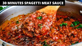 BEST EVER SPAGHETTI SAUCE  READY IN 30 MINUTES [upl. by Panthea529]