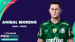 ANÍBAL MORENO PES 2021 PALMEIRAS EFOOTBALL COMO FAZER [upl. by Adnor406]