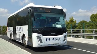 Circulación línea 80 Plana autobús 1621 Scania K320IB Castrosua Magnus E ex 2516 TITSA Tenerife 2 [upl. by Segal]