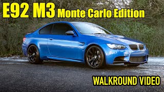 Insanely Low Mileage E92 M3 Monte Carlo  Walk Around Video [upl. by Nerw]