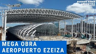 Mega Obra Ampliación Aeropuerto Ezeiza Bue Bs As Argentina desde drone [upl. by Merton]