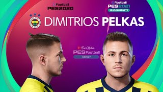 PES 2021 Dimitrios PELKAS v2 Face  Fenerbahçe  PES 2020 [upl. by Vevay]