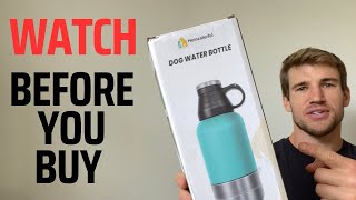 Honest Review of 32oz Dog Water Bottle Portable [upl. by Morlee203]