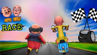 Adventures Motu Patlu Race  Car race watch on KidtoonIND [upl. by Godderd]