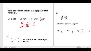 7 Sınıf Matematik 2 Dönem 1 Yazılı Soruları [upl. by Ferriter]